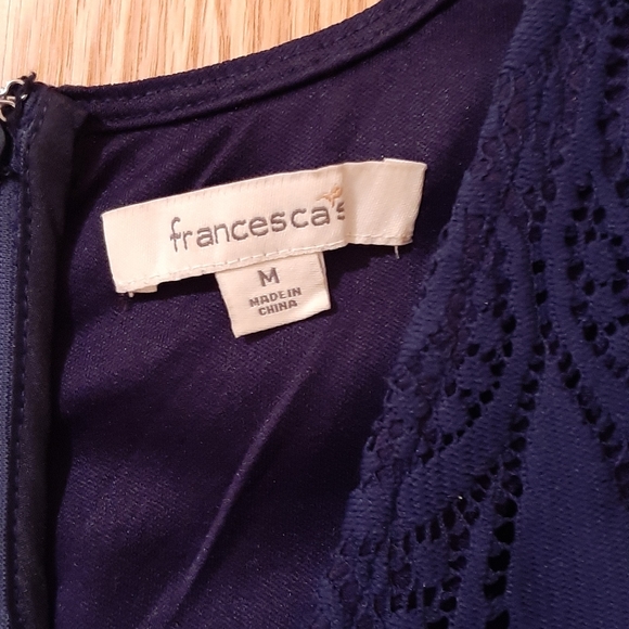 Francesca's BLUE Skort Dress Size Med - Picture 6 of 7